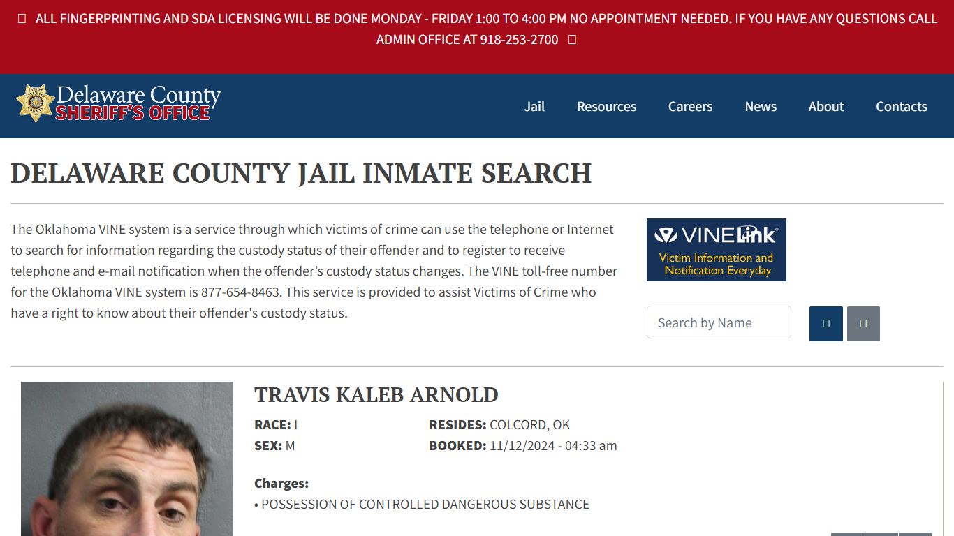 Inmate Search - Delaware County Sheriff's Office