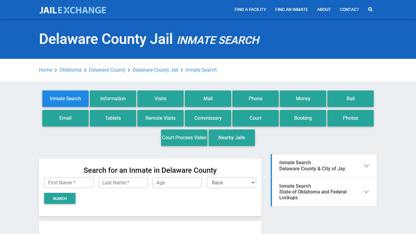 Delaware County Jail, OK Inmate Search: Roster & Mugshots